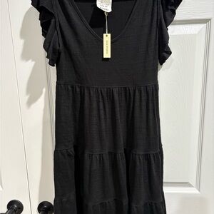 Max Studio Black Cotton Dress